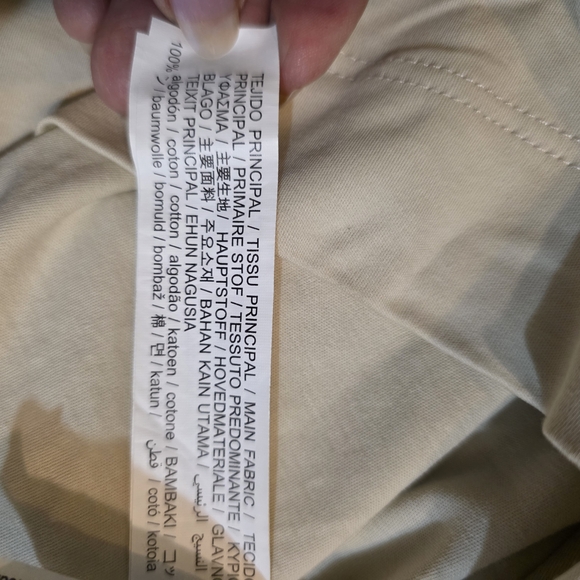 Zara Men's Quarter Zip Polo Shirt | Size M | Beige Cream | Minimalist | EUC - Picture 5 of 6